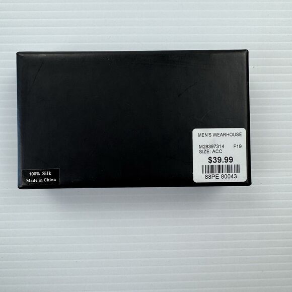 Pronto Uomo Light Blue Silk Bow Tie & Pocket Square Set Formal Wedding - Picture 3 of 9